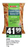 Spar Frozen Chips Skinny Slap Or Crinkle Cut Oven Chips-1kg Each