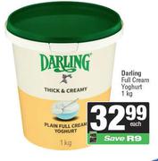    Darling Full Cream Yoghurt-1kg Each