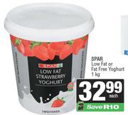    Spar Low Fat Or Fat Free Yoghurt-1kg Each