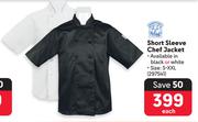 Short Sleeve Chef Jacket