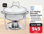3.7L Chafing Dish With Ceramic insert