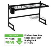 Kitchen Over Sink Space Saver Dish Drying Rack 91474979