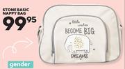 Stone Basic Nappy Bag