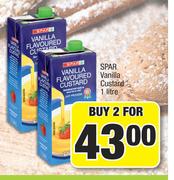 Spar Vanilla Custard-For 2 x 1Ltr