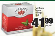 Five Roses Tagless Teabags-100's Per Pack