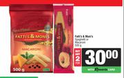 Fatti's & Moni's Spaghetti Or Macaroni-For 2 x 500g