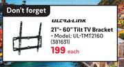 Ultra Link 21"-60" Tilt TV Bracket UL-TMT2160