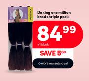 Darling One Million Braids Triple Pack (Black)