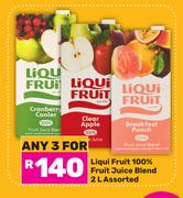 Liqui Fruit 100% Fruit Juice Blend Assorted-For 3 x 2L