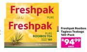Freshpak Rooibos Tagless Teabags 160 Pack-Each