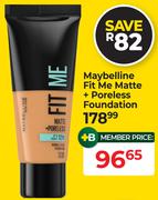 Maybelline Fit Me Matte + Poreless Foundation