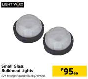 Lightworx Small Glass Bulkhead Lights- Each