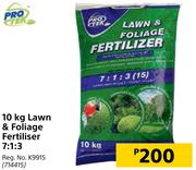 Protek 10 Kg Lawn & Foliage Fertiliser 7:1:3