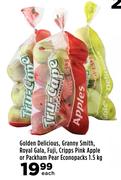 Golden Delicious,Granny Smith,Royal Gala,Fuji,Cripps Pink Apple Or Packham Pear Econopacks-1.5kg Ea