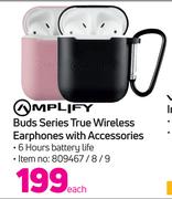 Amplify Buds Series True Wireless Earphones With Accessories-Each