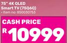 Hisense 75" 4K QLED Smart TV 75Q6Q