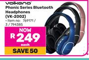 Volkano Phonic Series Bluetooth Headphones VK-2002-Each