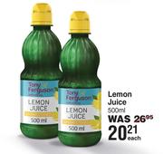 Tony Ferguson Lemon Juice-500ml Each