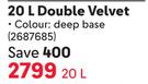 Plascon Double Velvet (Deep Base)-20Ltr