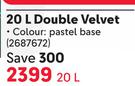 Plascon Double Velvet (Pastel Base)-20Ltr