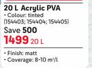 Dulux Acrylic PVA (Tinted Colour)-20Ltr