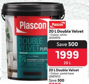Plascon Double Velvet (White)-20Ltr
