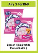 Beacon Pink & White Mallows-For 2 x 400g
