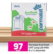 Parmalat Everfresh UHT Long Life Milk Assorted-6 x 1L Each