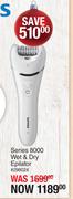 Philips Series 8000 Wet & Dry Epilator