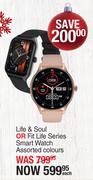 Volkano Life & Soul Or Fit Life Series Smart Watch Assorted Colours-Each