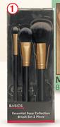 Basics Beauty Essential Face Collection Brush Set 3 Piece-Per Set