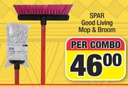 Spar Good Living Mop & Broom-Per Combo