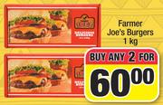Farmer Joe's Burgers-For Any 2 x 1kg