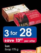 Lux Soap-3x175g Per Offer