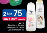 Dove Nourishing Secrets Shampoo 250ml Or Conditioner 200ml-For 2