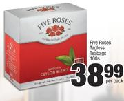 Five Roses Tagless Teabags-100s Per Pack