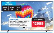 Samsung 190cm (75") Smart UHD TV UA75DU7000KXXA