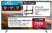 Hisense 139cm (55") Smart Mini LED TV 55U6N-PRO