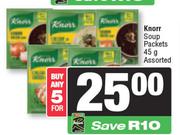   Knorr Soup Packets Assorted-For 5 x 45g