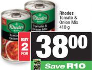 Rhodes Tomato & Onion Mix-For 2 x 410g
