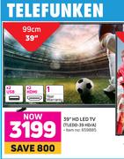 Telefunken 39" (99cm) HD LED TV TLEDD-39HD/A