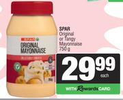 Spar Original Or Tangy Mayonnaise-750g