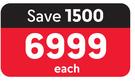 Hisense 58" (146cm) Smart UHD TV 58A6K-Each