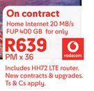 Hisense 58" (146cm) Smart UHD TV 58A6K-On Home Internet 20 MB/s FUP 400GB