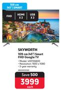 Skyworth 43" (109cm) Smart FHD Google TV 43STE6600