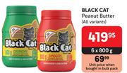 Black Cat Peanut Butter (All Variants)-6 x 800g