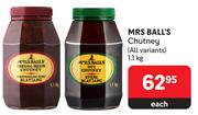 Mrs Ball's Chutney (All Variants)-1.1Kg Each