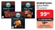 Robertsons Spice Refill (All Variants)-5 x 128/160/168g