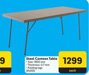 Steel Canteen Table-Each