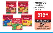Kellogg's Noodles (All Variants)-8 x 5 x 70g